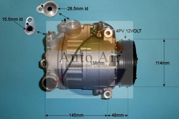 Auto Air Gloucester 14-9766P - Компрессор кондиционера unicars.by