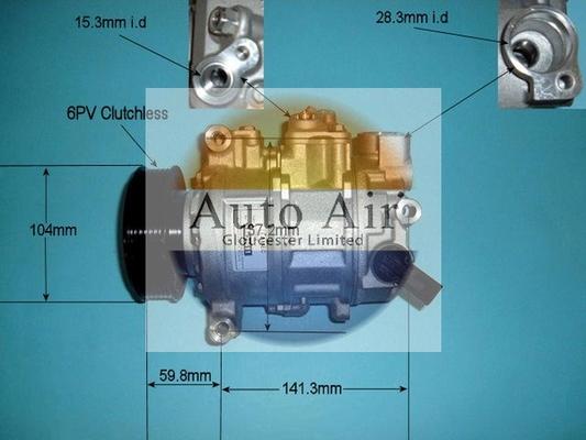 Auto Air Gloucester 14-9703R - Компрессор кондиционера unicars.by