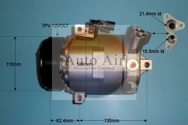 Auto Air Gloucester 14-9731P - Компрессор кондиционера unicars.by