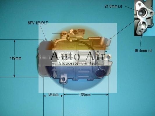 Auto Air Gloucester 14-9732 - Компрессор кондиционера unicars.by