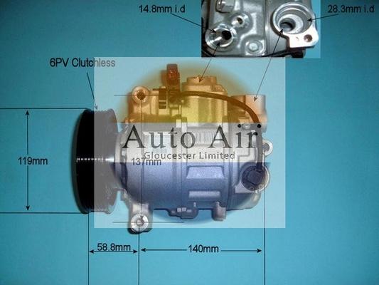 Auto Air Gloucester 14-9729 - Компрессор кондиционера unicars.by