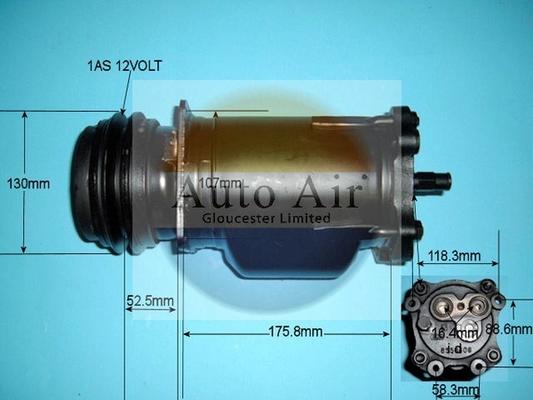 Auto Air Gloucester 14-5008R - Компрессор кондиционера unicars.by