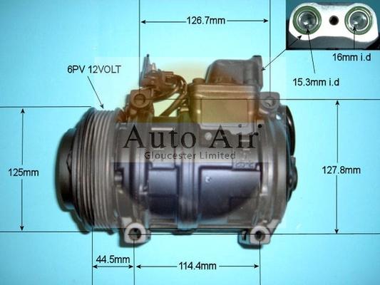 Auto Air Gloucester 14-6245R - Компрессор кондиционера unicars.by