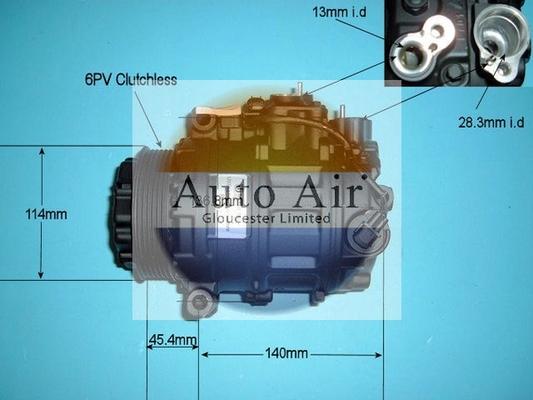 Auto Air Gloucester 14-6256R - Компрессор кондиционера unicars.by