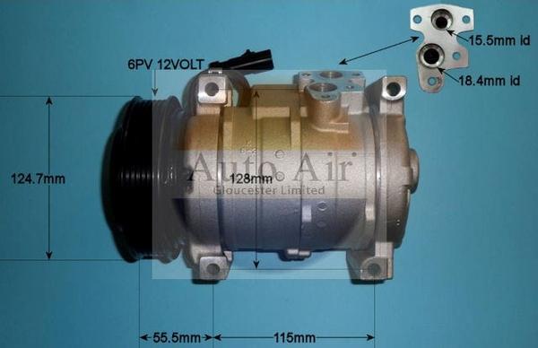 Auto Air Gloucester 14-0088P - Компрессор кондиционера unicars.by