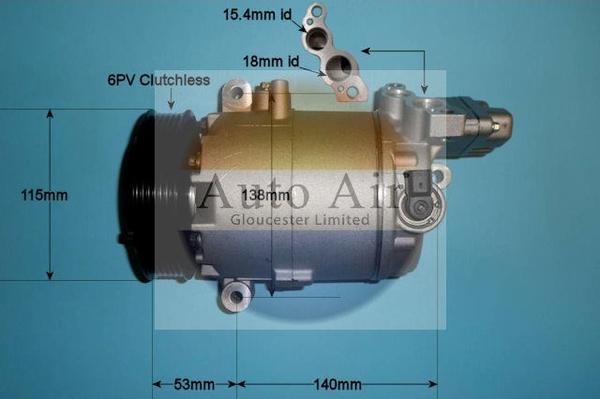 Auto Air Gloucester 14-0036P - Компрессор кондиционера unicars.by