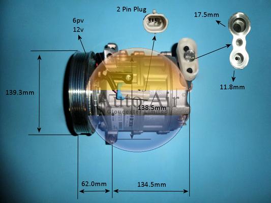 Auto Air Gloucester 14-0348 - Компрессор кондиционера unicars.by