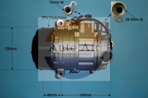 Auto Air Gloucester 14-0308P - Компрессор кондиционера unicars.by