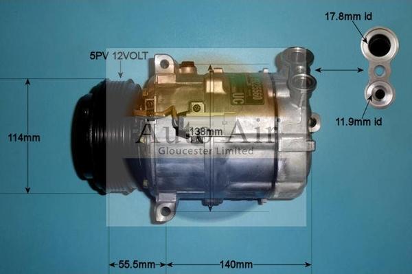 Auto Air Gloucester 14-0334 - Компрессор кондиционера unicars.by