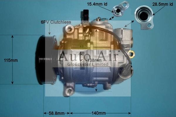 Auto Air Gloucester 14-0207 - Компрессор кондиционера unicars.by