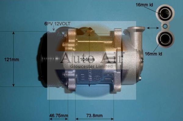 Auto Air Gloucester 14-0281P - Компрессор кондиционера unicars.by