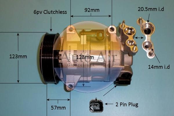 Auto Air Gloucester 14-0231 - Компрессор кондиционера unicars.by