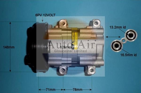 Auto Air Gloucester 14-0233P - Компрессор кондиционера unicars.by