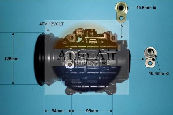 Auto Air Gloucester 14-0225R - Компрессор кондиционера unicars.by