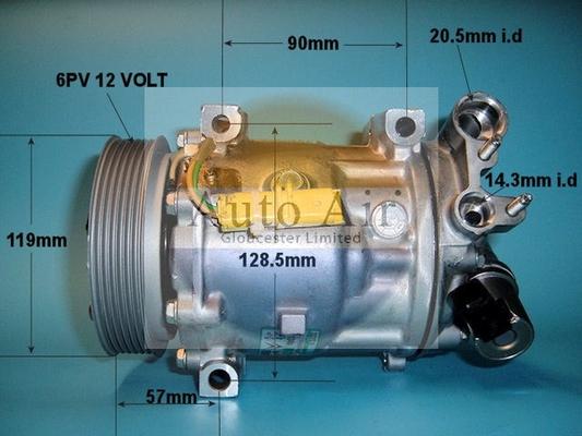 Auto Air Gloucester 14-0220 - Компрессор кондиционера unicars.by