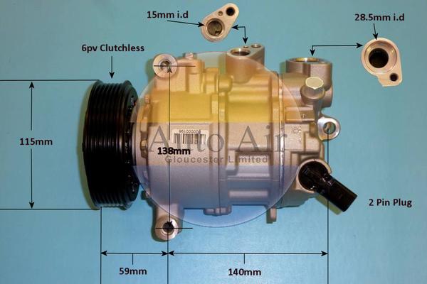 Auto Air Gloucester 14-0762P - Компрессор кондиционера unicars.by