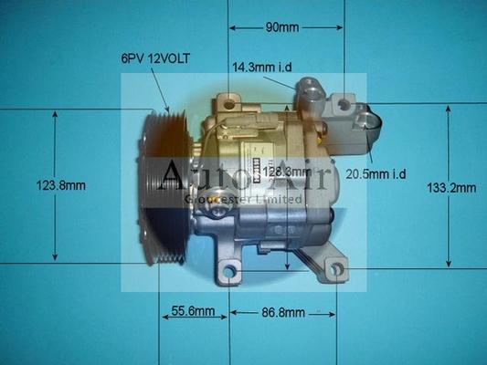 Auto Air Gloucester 14-1439R - Компрессор кондиционера unicars.by