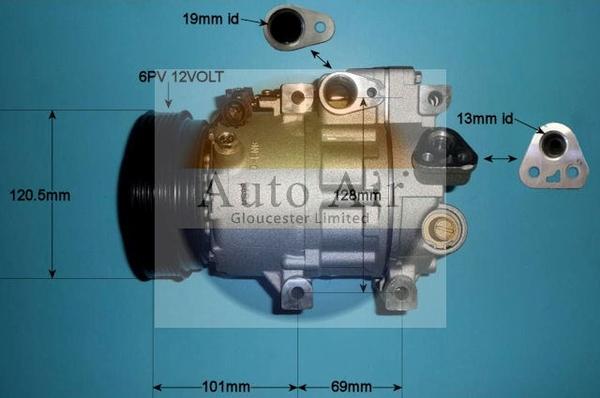 Auto Air Gloucester 14-1513P - Компрессор кондиционера unicars.by