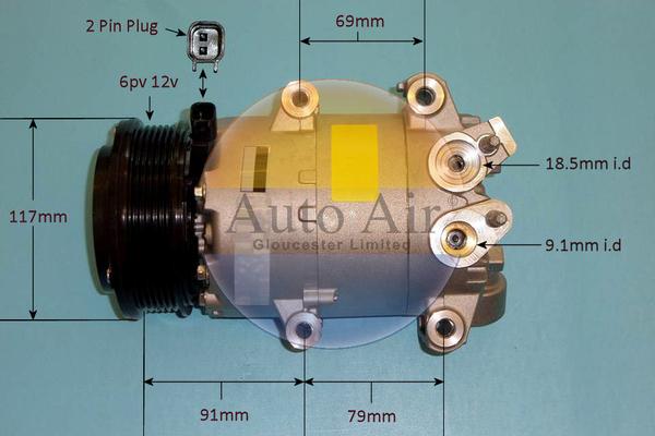 Auto Air Gloucester 14-1060 - Компрессор кондиционера unicars.by