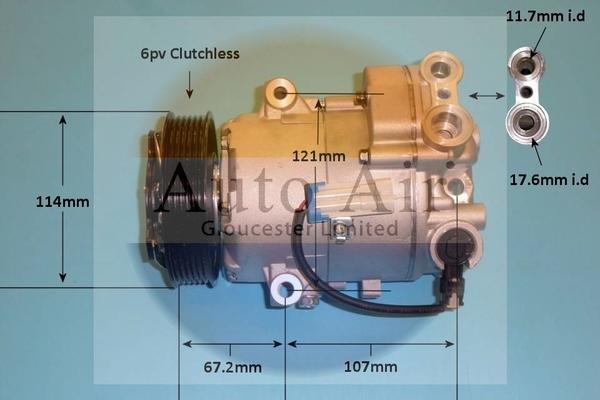 Auto Air Gloucester 14-1016P - Компрессор кондиционера unicars.by