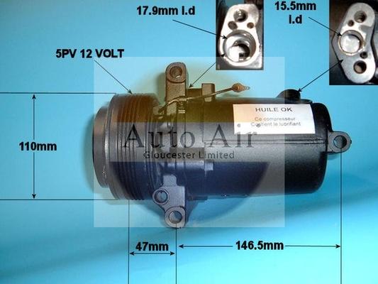 Auto Air Gloucester 14-1167R - Компрессор кондиционера unicars.by