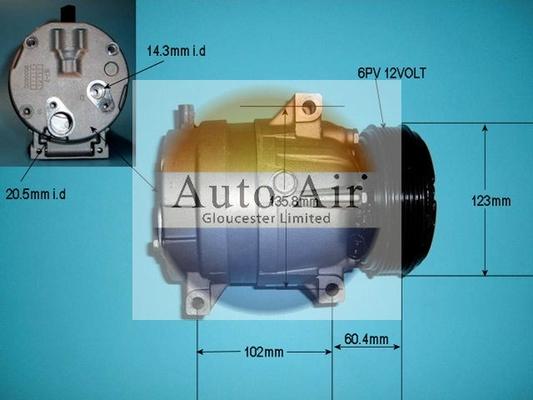 Auto Air Gloucester 14-1101R - Компрессор кондиционера unicars.by