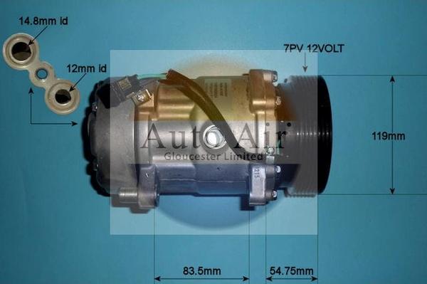 Auto Air Gloucester 14-1102P - Компрессор кондиционера unicars.by