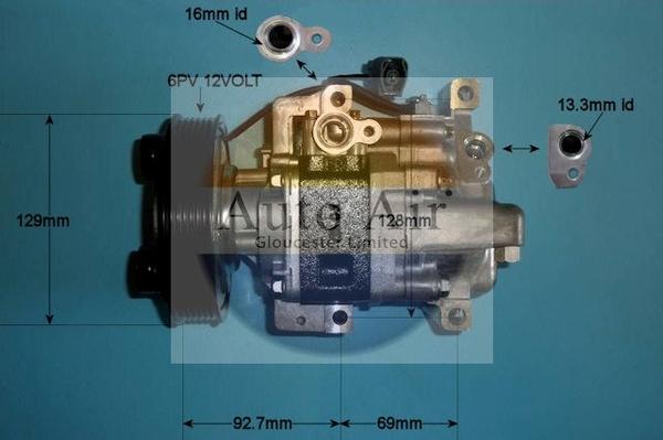 Auto Air Gloucester 14-1134P - Компрессор кондиционера unicars.by