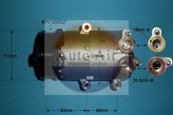 Auto Air Gloucester 14-1138 - Компрессор кондиционера unicars.by