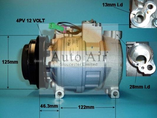 Auto Air Gloucester 14-1173P - Компрессор кондиционера unicars.by