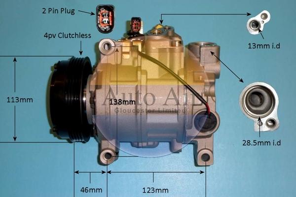 Auto Air Gloucester 14-1251P - Компрессор кондиционера unicars.by