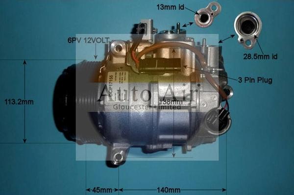 Auto Air Gloucester 14-1280 - Компрессор кондиционера unicars.by