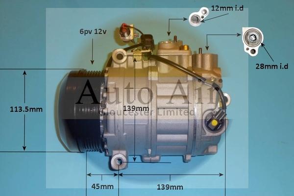 Auto Air Gloucester 14-1282P - Компрессор кондиционера unicars.by