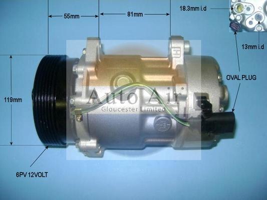 Auto Air Gloucester 14-1226P - Компрессор кондиционера unicars.by