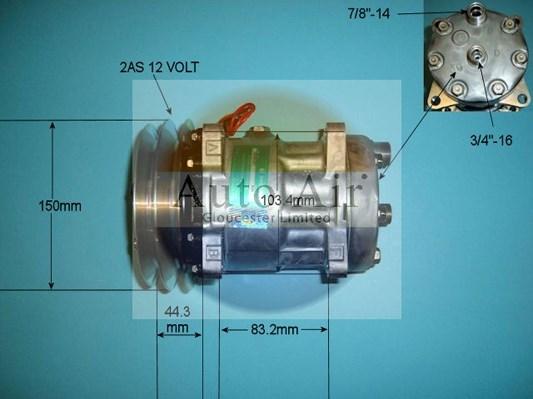 Auto Air Gloucester 14-8091 - Компрессор кондиционера unicars.by