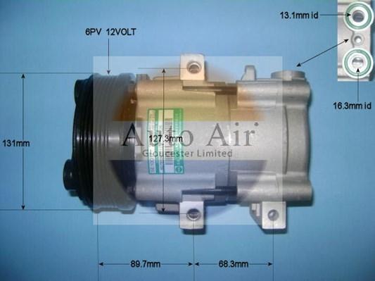 Auto Air Gloucester 14-8145P - Компрессор кондиционера unicars.by