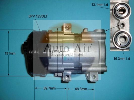 Auto Air Gloucester 14-8145 - Компрессор кондиционера unicars.by