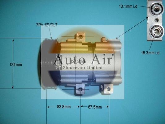 Auto Air Gloucester 14-8146P - Компрессор кондиционера unicars.by