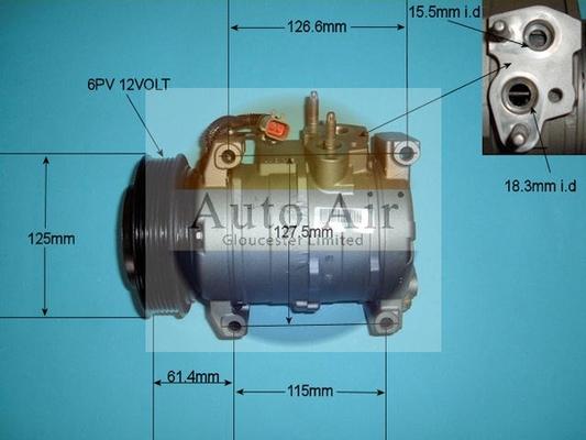 Auto Air Gloucester 14-3541R - Компрессор кондиционера unicars.by