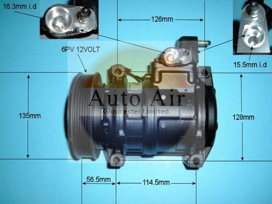 Auto Air Gloucester 14-3040R - Компрессор кондиционера unicars.by