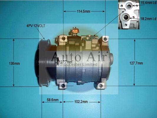 Auto Air Gloucester 14-7499P - Компрессор кондиционера unicars.by