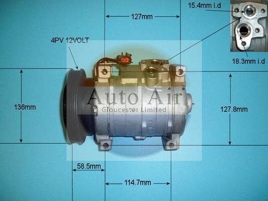 Auto Air Gloucester 14-7497R - Компрессор кондиционера unicars.by