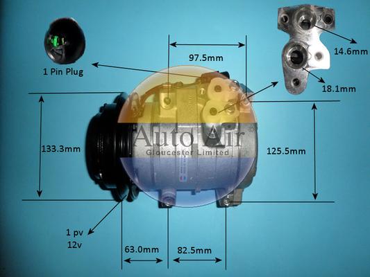 Auto Air Gloucester 14-7424P - Компрессор кондиционера unicars.by