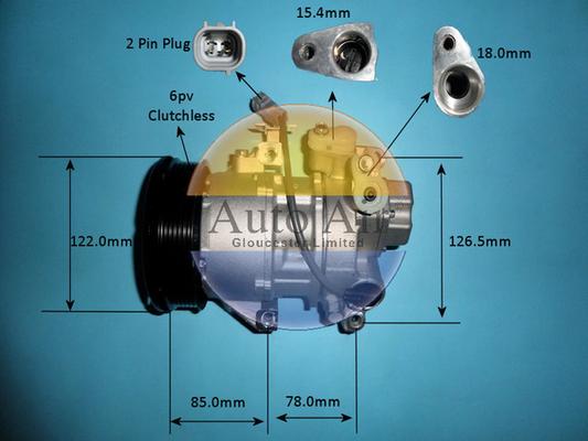 Auto Air Gloucester 14-7472P - Компрессор кондиционера unicars.by