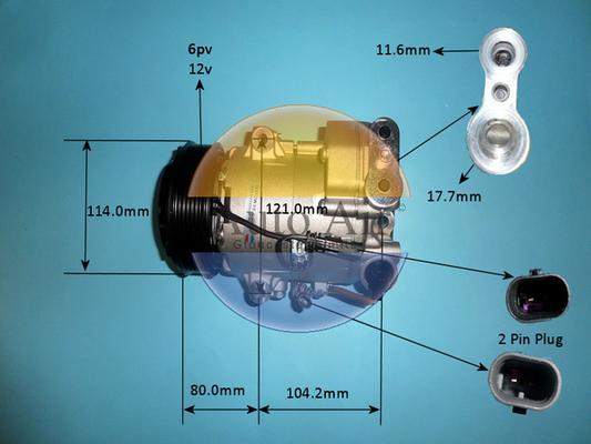 Auto Air Gloucester 14-7477p - Компрессор кондиционера unicars.by