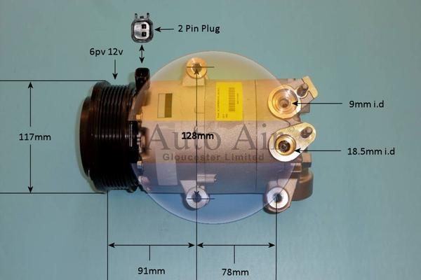 Auto Air Gloucester 14-7008 - Компрессор кондиционера unicars.by