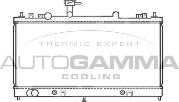 Autogamma 103441 - Радиатор, охлаждение двигателя unicars.by