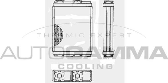 Autogamma 103145 - Теплообменник, отопление салона unicars.by