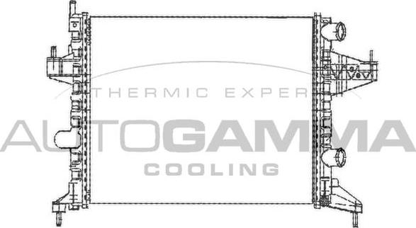 Autogamma 102847 - Радиатор, охлаждение двигателя unicars.by
