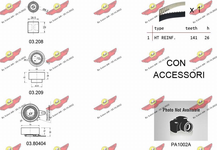 Autokit 04.5483PA - Водяной насос + комплект зубчатого ремня ГРМ unicars.by